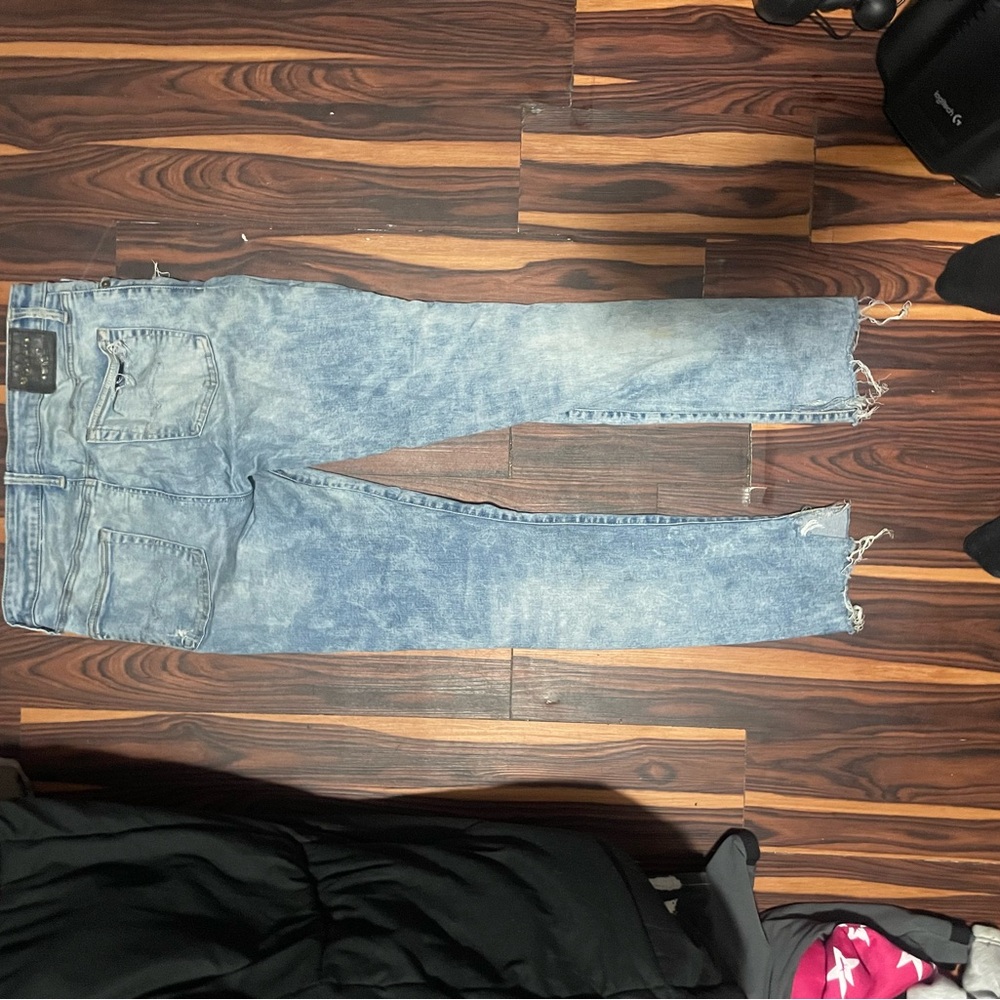 Lil Wayne x American eagle blue jeans